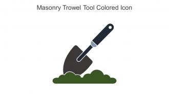 Masonry Trowel Tool Colored Icon In Powerpoint Pptx Png And Editable Eps Format