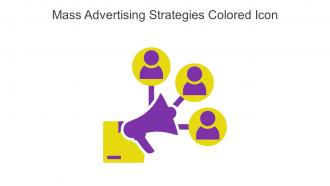 Mass Advertising Strategies Colored Icon In Powerpoint Pptx Png And Editable Eps Format