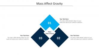 Mass Affect Gravity Ppt Powerpoint Presentation Styles Example Introduction Cpb