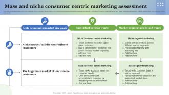 Mass And Niche Consumer Centric Marketing Assessment