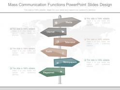 Mass communication functions powerpoint slides design