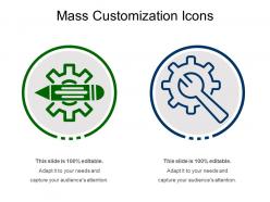 Mass customization icons