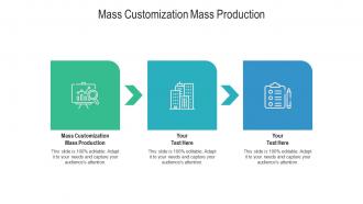 Mass customization mass production ppt powerpoint presentation file outline cpb