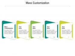 Mass customization ppt powerpoint presentation ideas good cpb