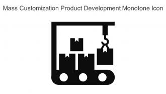 Mass Customization Product Development Monotone Icon In Powerpoint Pptx Png And Editable Eps Format