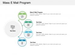 Mass e mail program ppt powerpoint presentation styles templates cpb