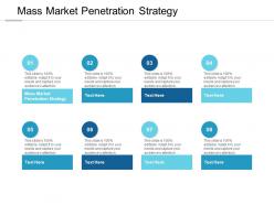 Mass market penetration strategy ppt powerpoint presentation infographics example cpb