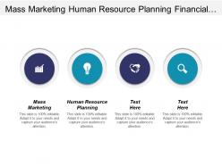 Mass marketing human resource planning financial planning investment cpb