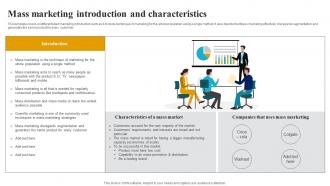 Mass Marketing Introduction And Characteristics How To Create A Target Market Strategy Strategy Ss V