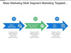 Mass marketing multi segment marketing targeted marketing concentrated marketing