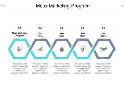Mass marketing program ppt powerpoint presentation styles cpb