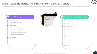 Mass Marketing Strategy To Enhance Sales Email Marketing Advertising Strategies To Attract MKT SS V