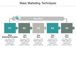Mass marketing techniques ppt powerpoint presentation gallery styles cpb