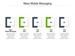 Mass mobile messaging ppt powerpoint presentation summary introduction cpb