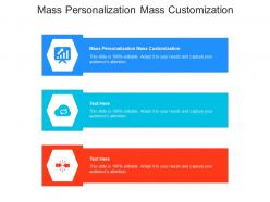 Mass personalization mass customization ppt powerpoint presentation outline master slide cpb