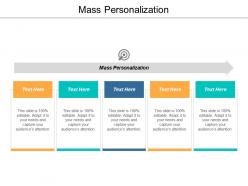 Mass personalization ppt powerpoint presentation model icon cpb