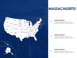 Massachusetts map powerpoint presentation ppt template