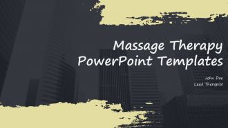 Massage Therapy PowerPoint Templates PPT Designs ACP