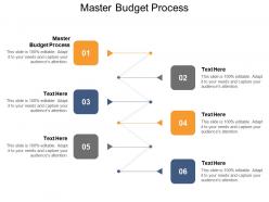 Master budget process ppt powerpoint presentation professional master slide cpb