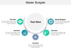 Master budgets ppt powerpoint presentation pictures graphic images cpb