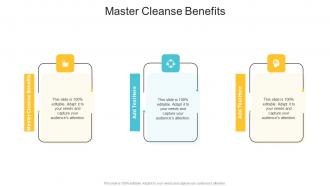 Master Cleanse Benefits In Powerpoint And Google Slides Cpb