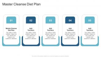 Master Cleanse Diet Plan In Powerpoint And Google Slides Cpb