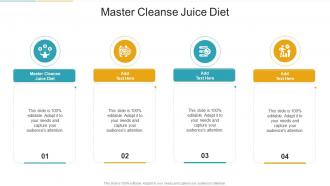 Master Cleanse Juice Diet In Powerpoint And Google Slides Cpb