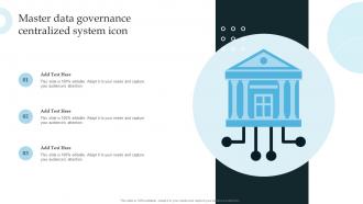 Master Data Governance Centralized System Icon