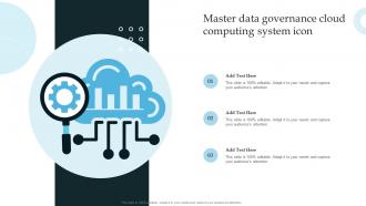 Master Data Governance Cloud Computing System Icon