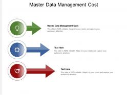 Master data management cost ppt powerpoint presentation model picture cpb
