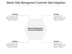 Master data management customer data integration ppt powerpoint presentation icon cpb