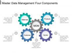Master data management four components