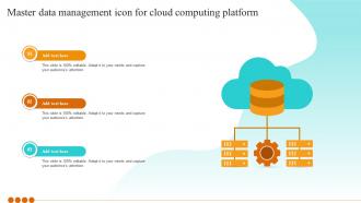 Master Data Management Icon For Cloud Computing Platform