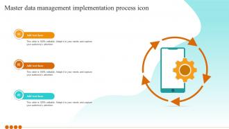 Master Data Management Implementation Process Icon