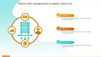 Master Data Management In Supply Chain Icon