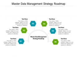 Master data management strategy roadmap ppt powerpoint presentation slides information cpb