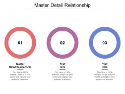 Master detail relationship ppt powerpoint presentation model gridlines cpb
