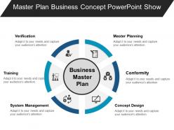 Master plan business concept powerpoint show