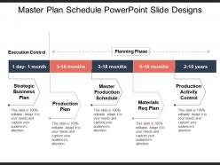 Master plan schedule powerpoint slide designs