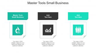 Master Tools Small Business Ppt Powerpoint Presentation Model Format Ideas Cpb