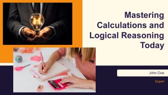 Mastering Calculations And Logical Reasoning Today PPT PowerPoint AT
