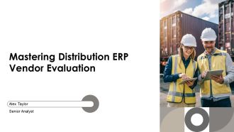 Mastering Distribution ERP Vendor Evaluation PPT Mockup AT