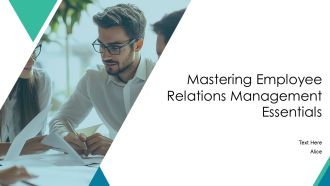 Mastering Employee Relations Management Essentials PPT Template AT
