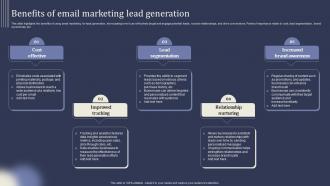 Mastering Lead Generation Benefits Of Email Marketing Lead Generation