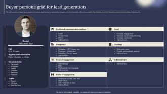 Mastering Lead Generation Buyer Persona Grid For Lead Generation