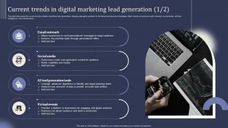 Mastering Lead Generation Current Trends In Digital Marketing Lead Generation
