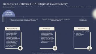 Mastering Lead Generation Impact Of An Optimized CTA Lifeproofs Success Story