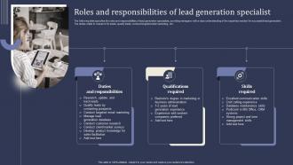 Mastering Lead Generation Roles And Responsibilities Of Lead Generation Specialist