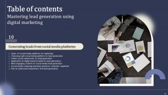 Mastering Lead Generation Using Digital Marketing Powerpoint Presentation Slides Professionally Template