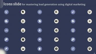 Mastering Lead Generation Using Digital Marketing Powerpoint Presentation Slides Adaptable Slides
